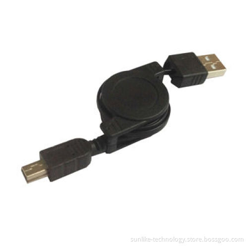 USB to Mini Cable, Retractable Cable